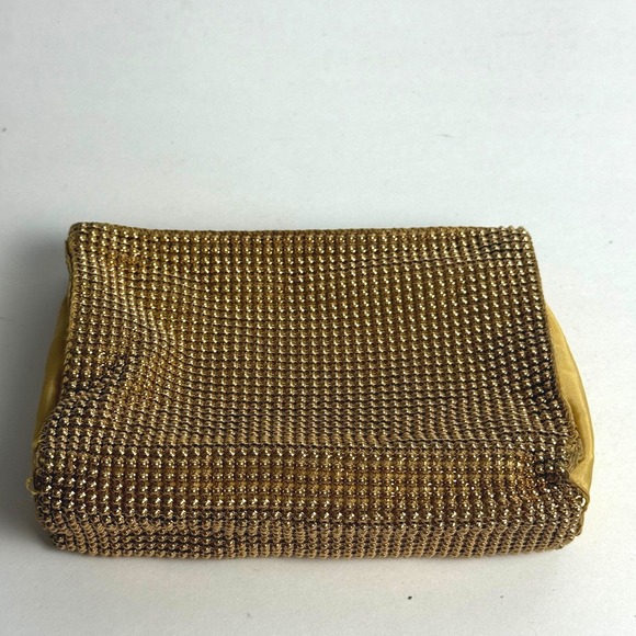 Whiting & Davis Handbags - Whiting Davis Gold Mesh Coin Purse Evening Bag Vintage Clutch
